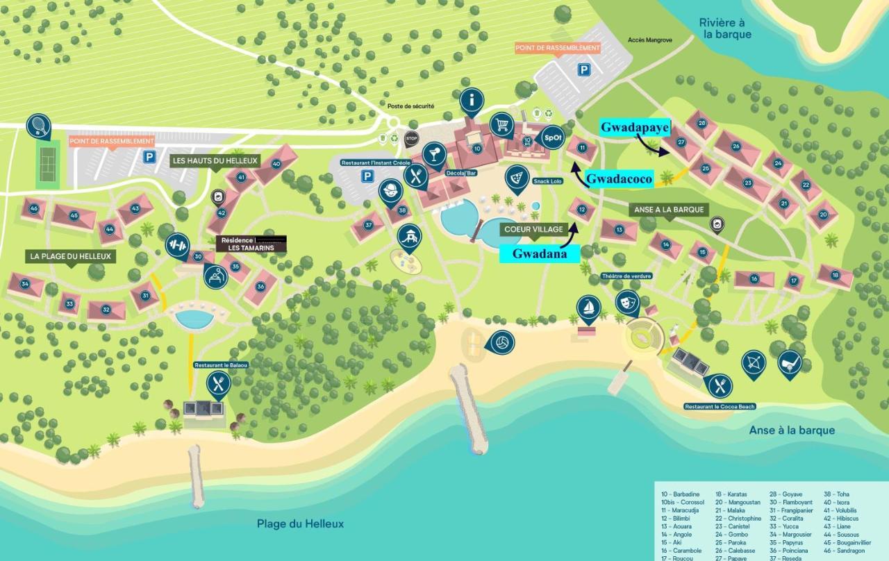 Vue Exclusive Mer Et Volcan, Village Vacances Avec Plage Et Piscine, Les Gwadastudios Sainte-Anne  Kültér fotó